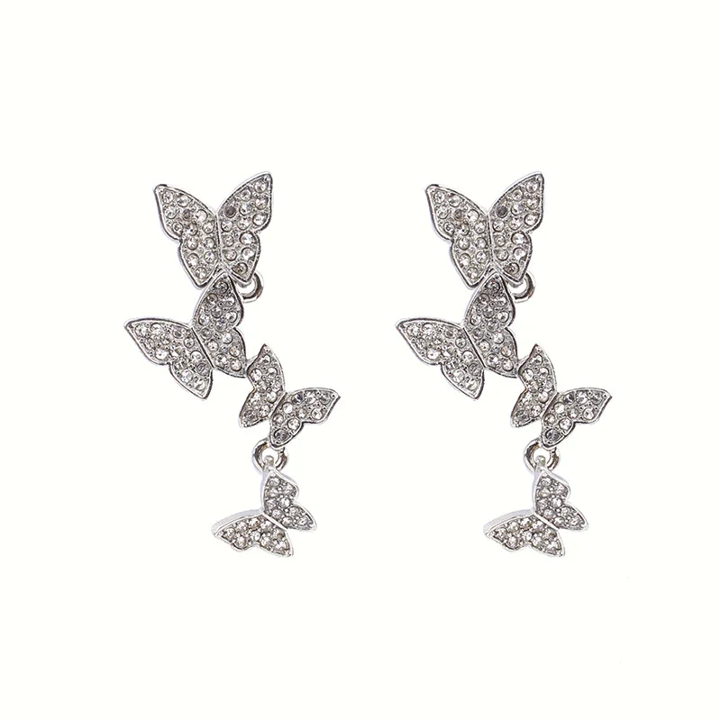 Real Gold Plated Cubic Zirconia Butterfly Drop Earrings Bling Rhinestone Crystal Butterfly Pendant Earring For Women
Real Gold Plated Cubic Zirconia Butterfly Drop Earrings Bling Rhinestone Crystal Butterfly Pendant Earring For Women