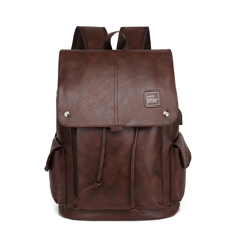 PU leather men's business casual bag laptop backpack fashion Korean version backpack, Available in 2 colors with color card
PU leather men's business casual bag laptop backpack fashion Korean version backpack, Available in 2 colors with color card