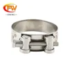 FINEWE Factory price strong high pressure stainless steel/galvanized heavy duty of hose clamps for Industrial tubing gas pipe