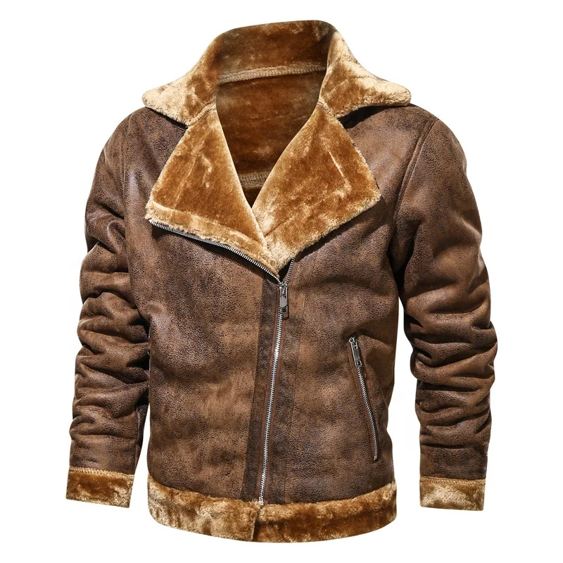 2022 Autumn winter thickening warm coat campera de cuero hombre brown leather jacket for men
2022 Autumn winter thickening warm coat campera de cuero hombre brown leather jacket for men