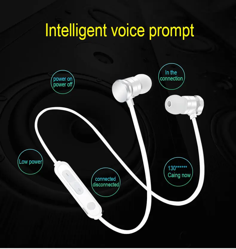 Magnetic Bluetooth Earphones For Sony Phone High Quality X3 Wireless Headphone for Working Out - ANKUX.COM