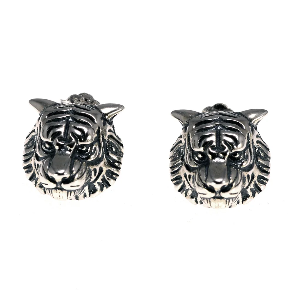 S925 Sterling Silver Vintage Fashion Earrings for Women Tiger Animal Earrings Retro Punk Style Jewelry
S925 Sterling Silver Vintage Fashion Earrings for Women Tiger Animal Earrings Retro Punk Style Jewelry