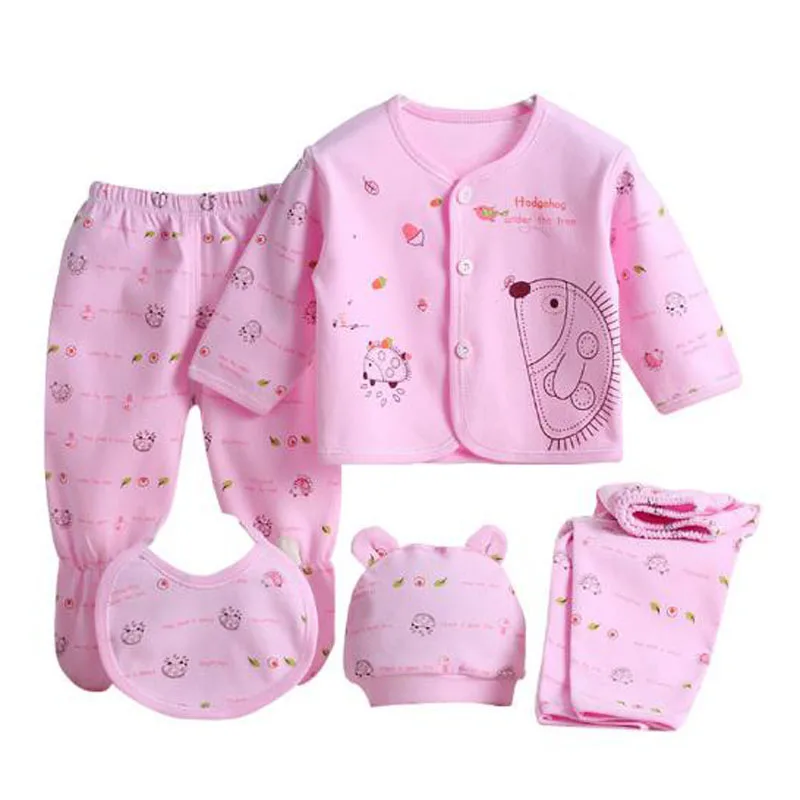 Newborn Baby Clothing Set 5PCS Cotton Long Sleeve Clothes Infant Baby Unisex OEM Wholesale Baby Underwear Blue Pink Hat Bib
Newborn Baby Clothing Set 5PCS Cotton Long Sleeve Clothes Infant Baby Unisex OEM Wholesale Baby Underwear Blue Pink Hat Bib