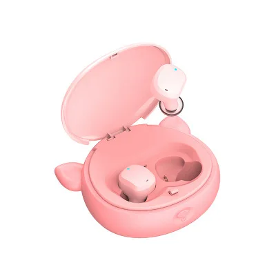 Cat Ear TWS-V18 Wireless Bluetooth 5.0 Earphone Sports Sweatproof Wireless Charge Headphone Touch Portable Earbuds - ANKUX.COM