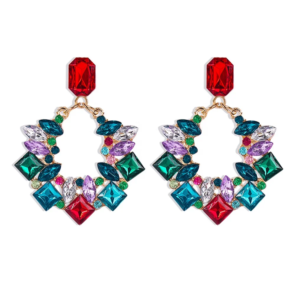 Crystal Drop Earrings for Women Geometric Rhinestone Luxury Big Statement Earrings Bling Wedding Bridal Earrings
Crystal Drop Earrings for Women Geometric Rhinestone Luxury Big Statement Earrings Bling Wedding Bridal Earrings