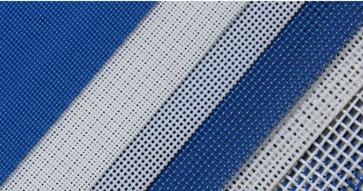 White color Mono filament  Plain Weave polyester conveyor Belt Mesh fabric