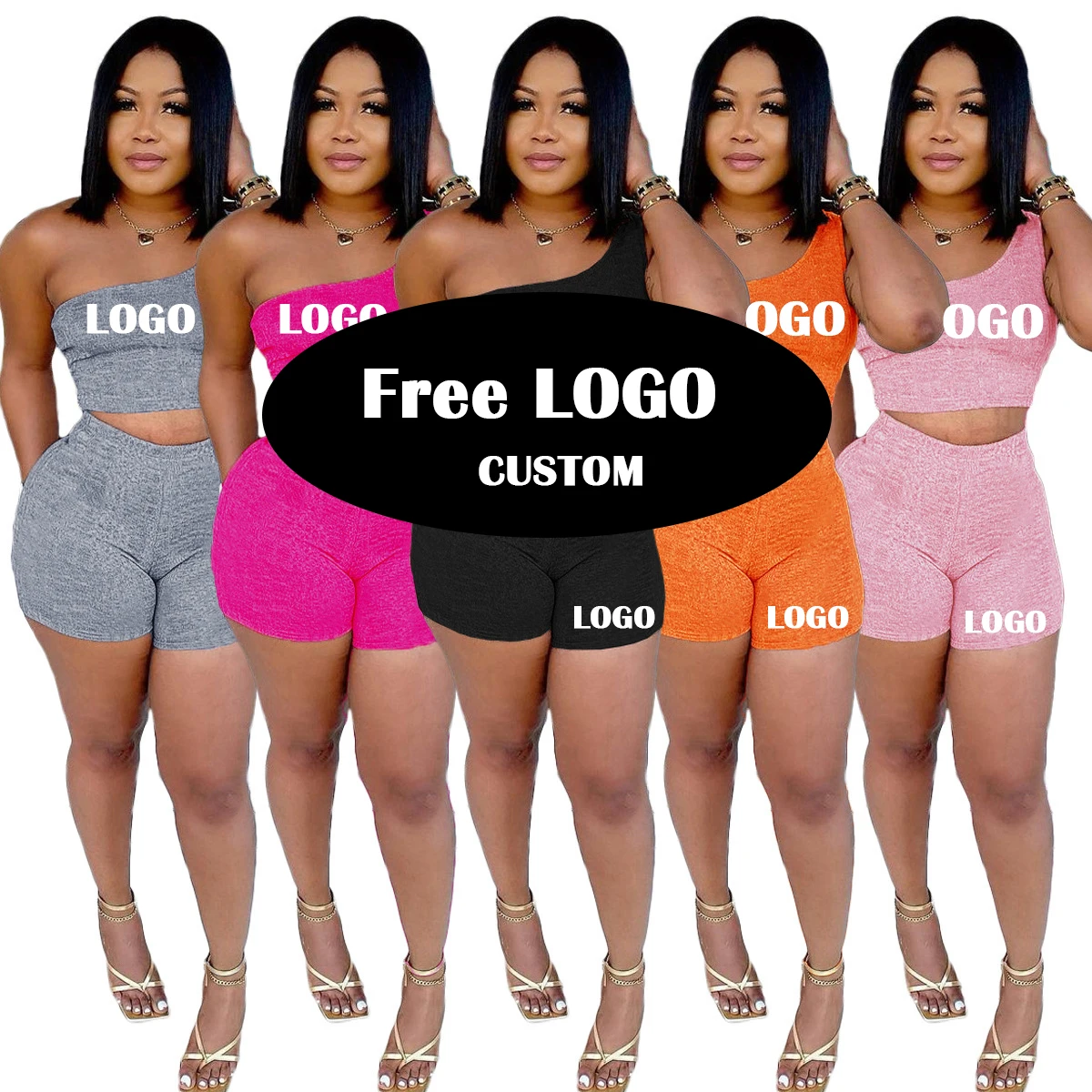 Free LOGO Summer Two Piece pants Set Short Sleeve Crop Top And Shorts2 piece sets summer women two pieces sexy, As picture
Free LOGO Summer Two Piece pants Set Short Sleeve Crop Top And Shorts2 piece sets summer women two pieces sexy, As picture