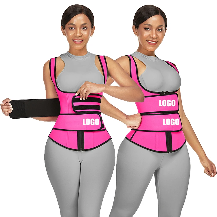New Custom Logo Compression Double Strap Neoprene Workout Sauna Sweat Tops Women Waist Trainer Vest, Black
New Custom Logo Compression Double Strap Neoprene Workout Sauna Sweat Tops Women Waist Trainer Vest, Black