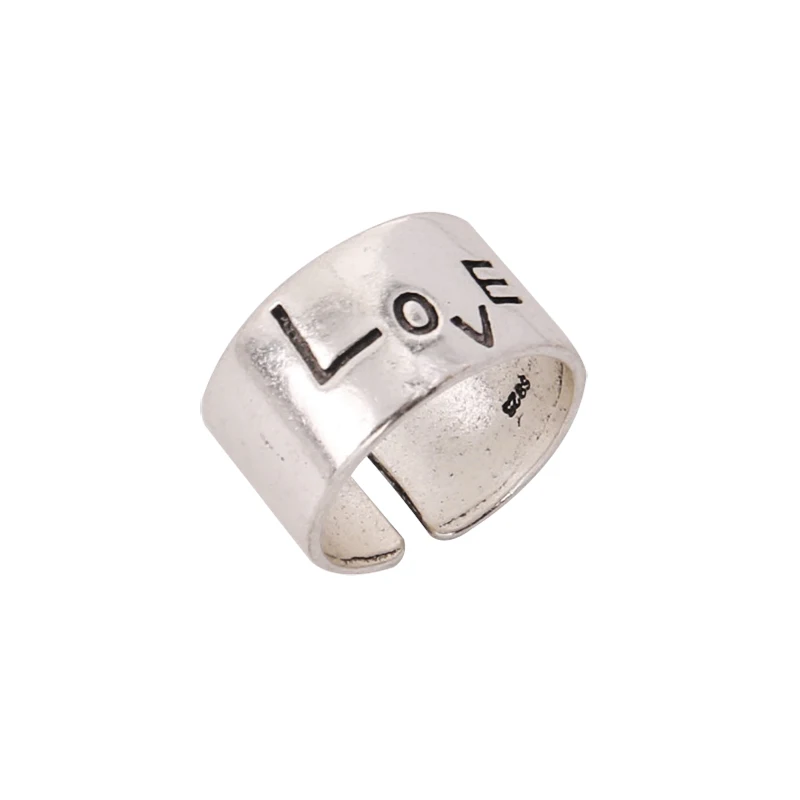 Pure Adjustable Wide Love Cuff Fashion Plain Silver Ring Simple Fashion Rings For Couple New
Pure Adjustable Wide Love Cuff Fashion Plain Silver Ring Simple Fashion Rings For Couple New