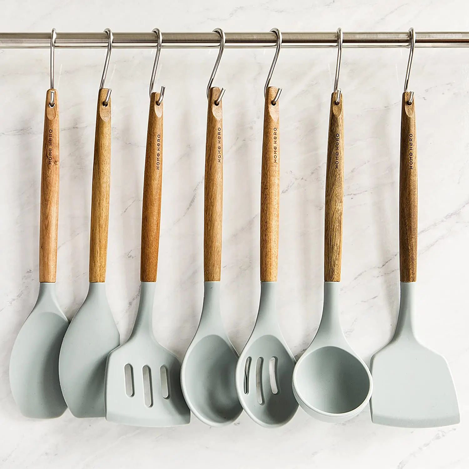 8 Pack Silicone Wooden Kitchenware Cooking Tools Set Silicone Kitchen Utensil Sets, Customized color
8 Pack Silicone Wooden Kitchenware Cooking Tools Set Silicone Kitchen Utensil Sets, Customized color