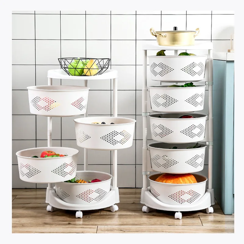 360 degree rotating storage basket floor multi-function plastic storage cart with wheels for fruit vegetable
360 degree rotating storage basket floor multi-function plastic storage cart with wheels for fruit vegetable