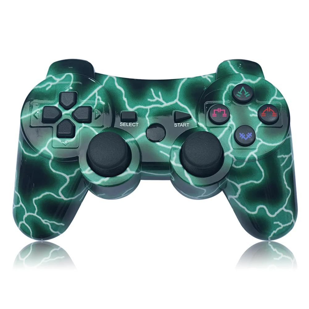Wireless Video game controller Dual motor Vibration gamepad for Playstation PS3, Colorful
Wireless Video game controller Dual motor Vibration gamepad for Playstation PS3, Colorful