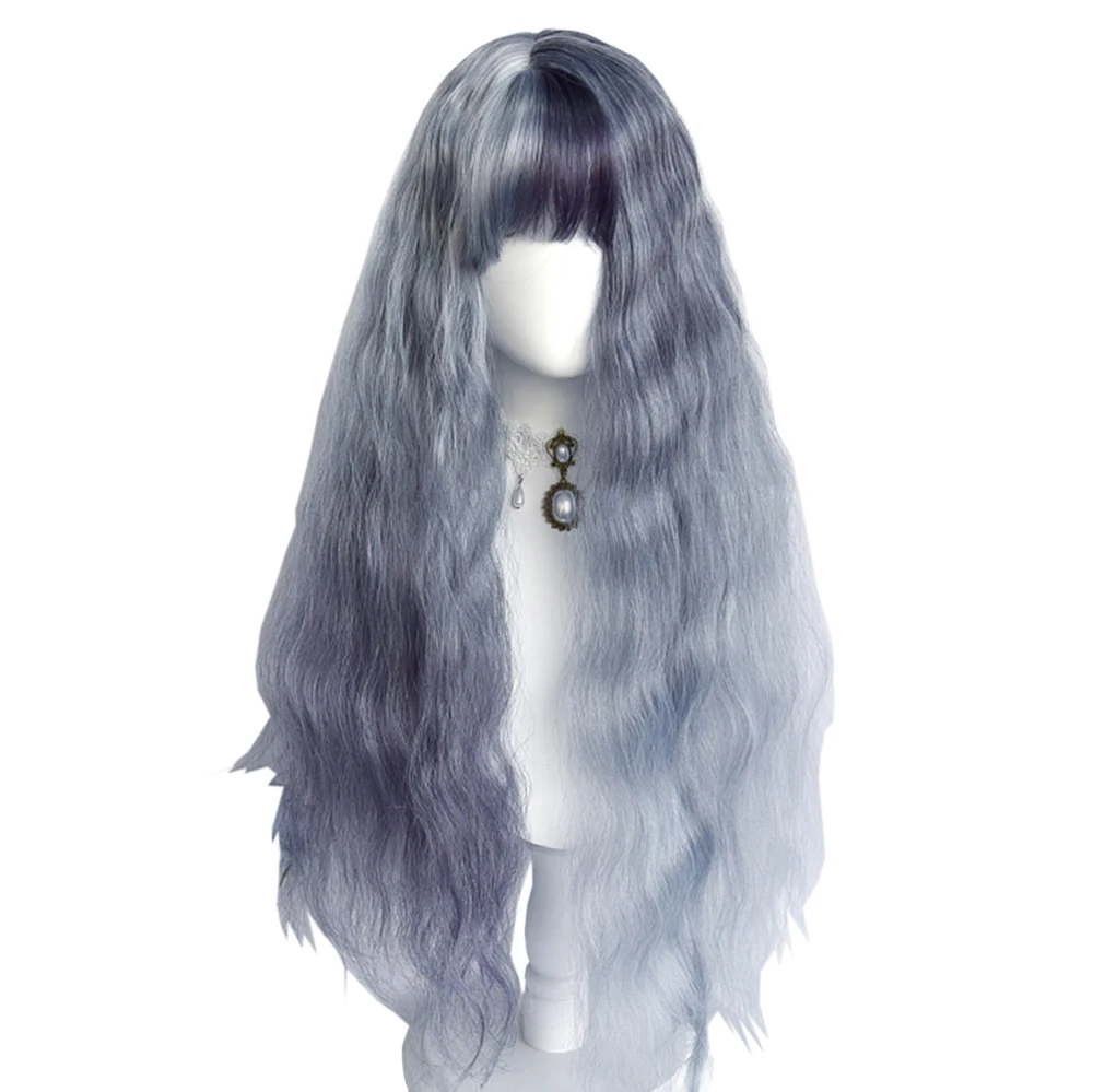Light Gray Dark Gray Cosplay Lolita Long Curly Hair 28 INCH Girls Harajuku High Temperature Silk Crazy Party COS Wig, Pic showed
Light Gray Dark Gray Cosplay Lolita Long Curly Hair 28 INCH Girls Harajuku High Temperature Silk Crazy Party COS Wig, Pic showed