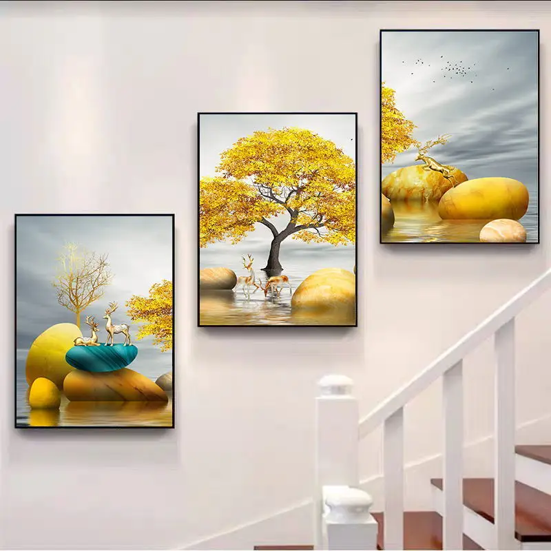 Nordic living room background bedroom wall hanging pictures sets decorative painting mural canvas art decor 3 pieces, Multi-colors
Nordic living room background bedroom wall hanging pictures sets decorative painting mural canvas art decor 3 pieces, Multi-colors