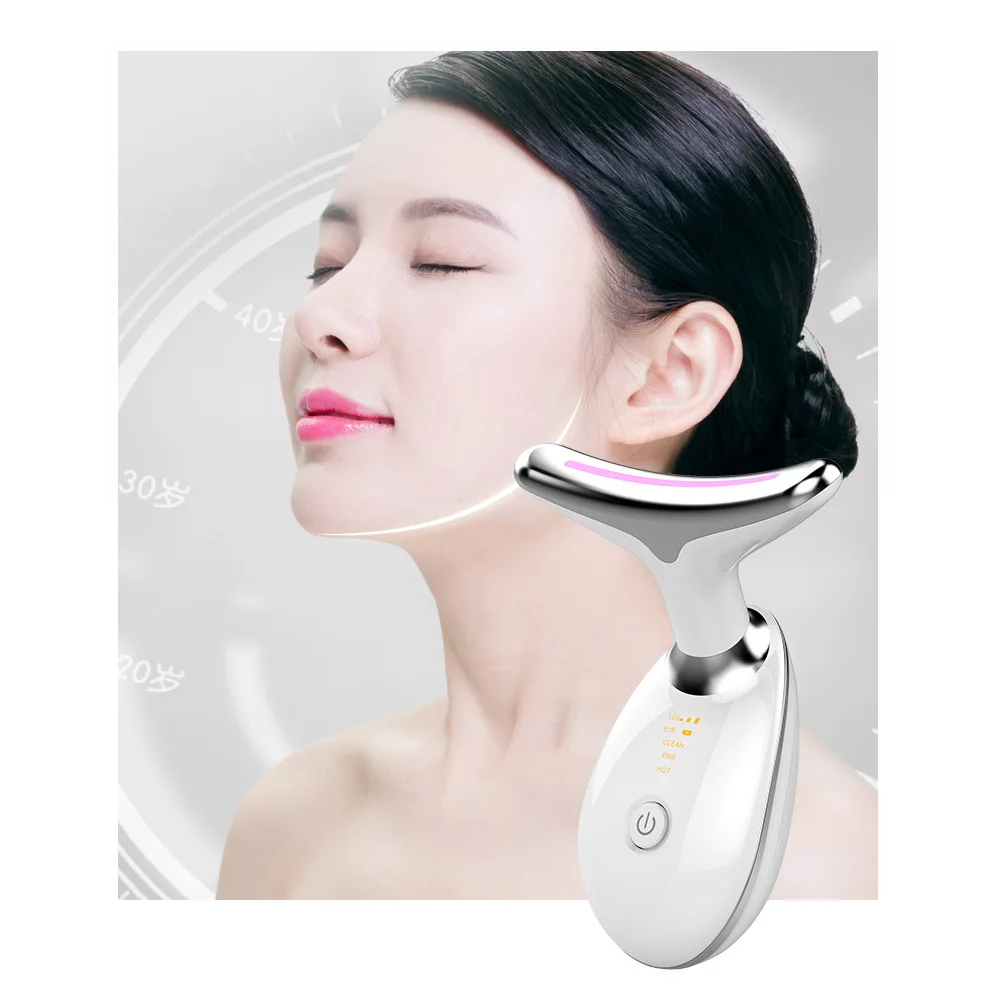 Wholesale USB Charging 3 Colors LED Photon Therapy Neck And Face Lifting Tool Private Label Facial Beauty Machine For Women, White/black
Wholesale USB Charging 3 Colors LED Photon Therapy Neck And Face Lifting Tool Private Label Facial Beauty Machine For Women, White/black