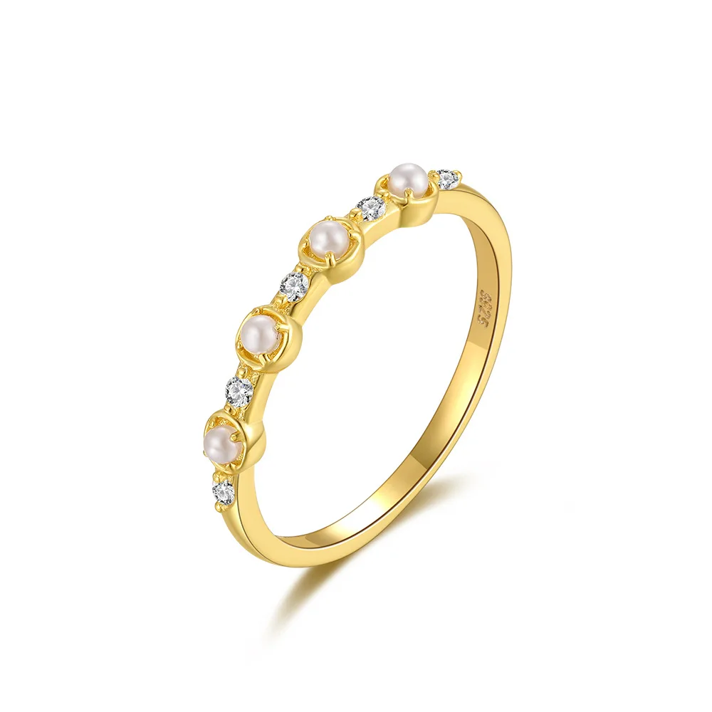 Wholesale Elegant 925 Sterling Silver Rings Ins Style Retro Pearl Multi Diamond Hot Selling French Style Rings For Women
Wholesale Elegant 925 Sterling Silver Rings Ins Style Retro Pearl Multi Diamond Hot Selling French Style Rings For Women