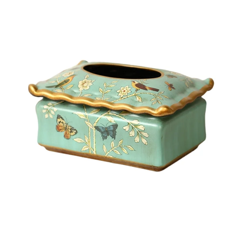 Popular Hand Painting Toilet Paper dispenser Paper Case Nordic Ceramic Decorative Tissue Box with cover
Popular Hand Painting Toilet Paper dispenser Paper Case Nordic Ceramic Decorative Tissue Box with cover