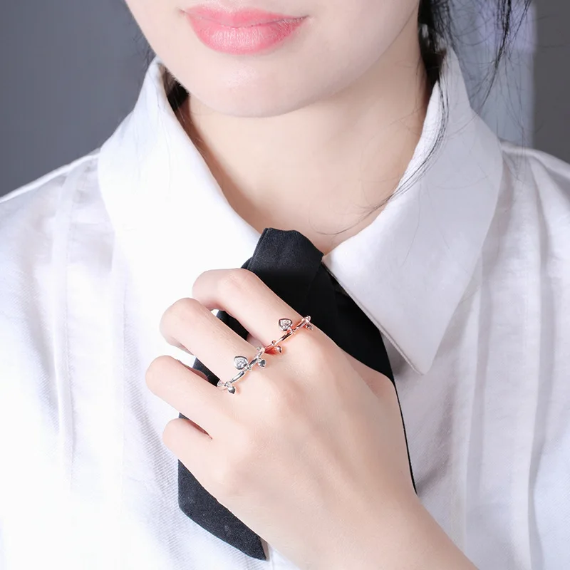 Rose gold Silver Heart Finger Ring Unique Diamond Heart Pendant WomenJewelry birthday present festival gift ring, Silver rose gold
Rose gold Silver Heart Finger Ring Unique Diamond Heart Pendant WomenJewelry birthday present festival gift ring, Silver rose gold