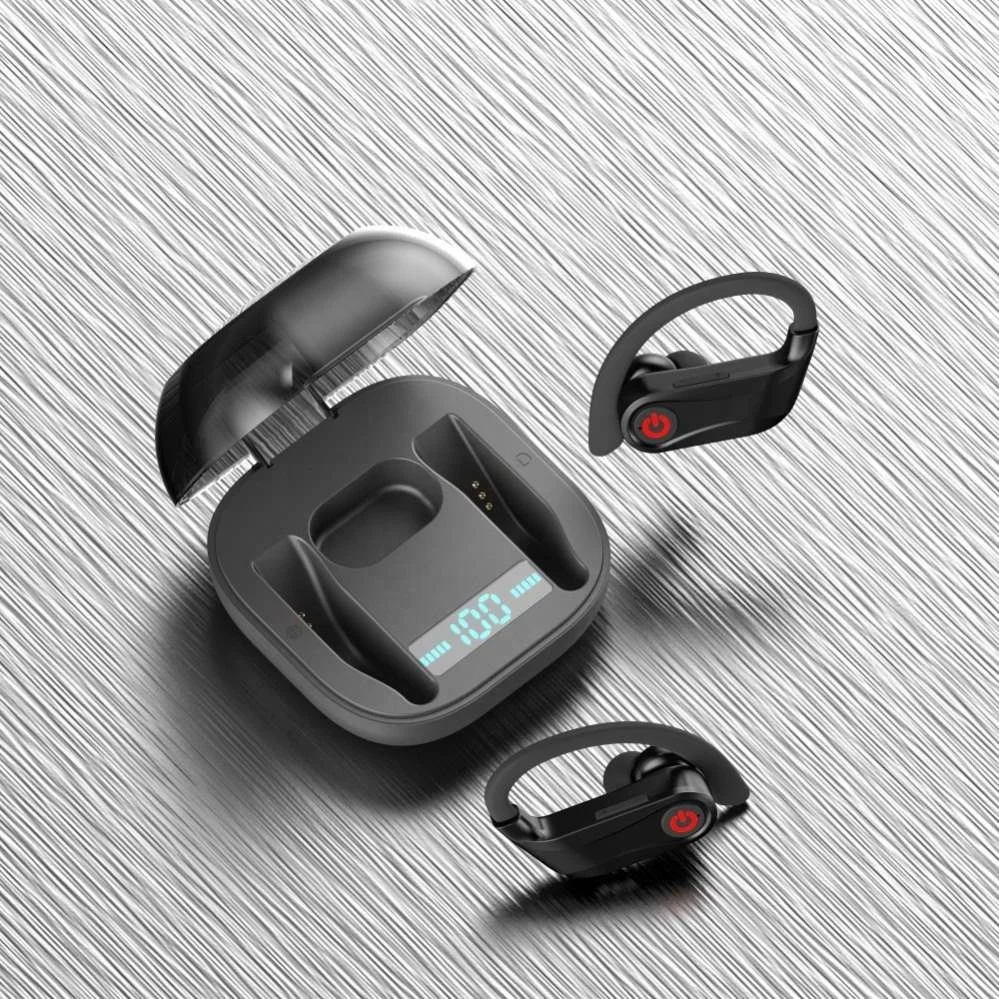 New Private Label Design Q62 Power Pro Stereo Type Sports BT Earphone Tws Headphone With Ear Hook, Black color
New Private Label Design Q62 Power Pro Stereo Type Sports BT Earphone Tws Headphone With Ear Hook, Black color