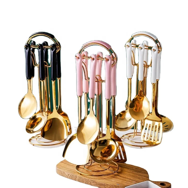 High Quality Kitchen Accessories Stainless Steel 7Pcs Kitchen Tool Cooking Utensil Sets, Customized colors
High Quality Kitchen Accessories Stainless Steel 7Pcs Kitchen Tool Cooking Utensil Sets, Customized colors