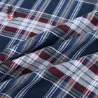 100% Cotton Plain Soft Custom Flannel Check Fabric Printing for Shirt