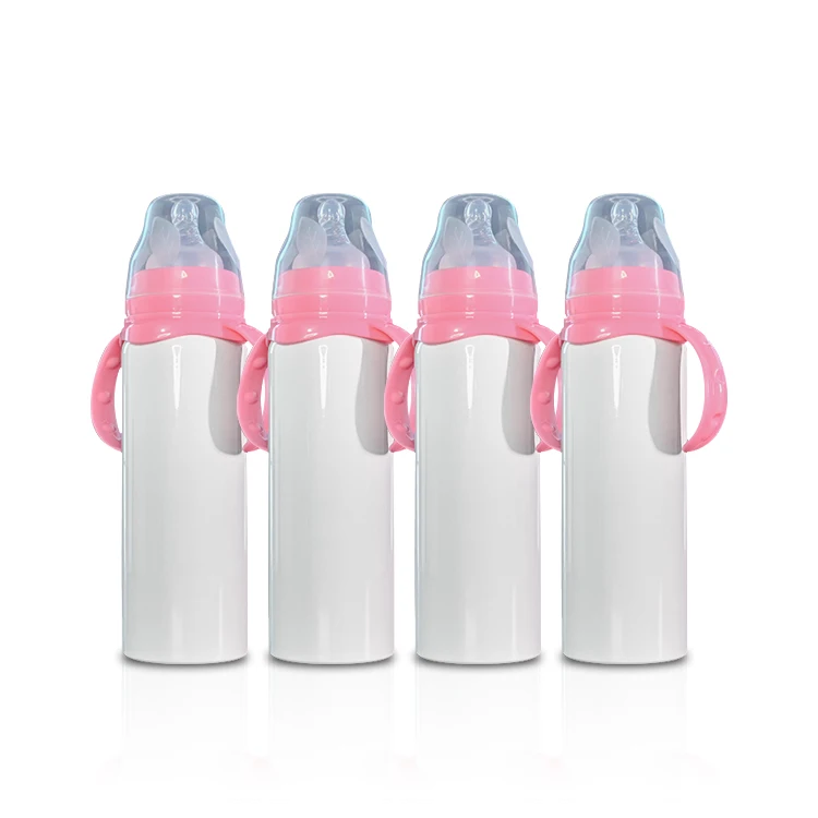 Wholesale double wall vacuum insulated 8oz stainless steel blank sublimation sippy cup tumblers baby feeding bottle, White
Wholesale double wall vacuum insulated 8oz stainless steel blank sublimation sippy cup tumblers baby feeding bottle, White