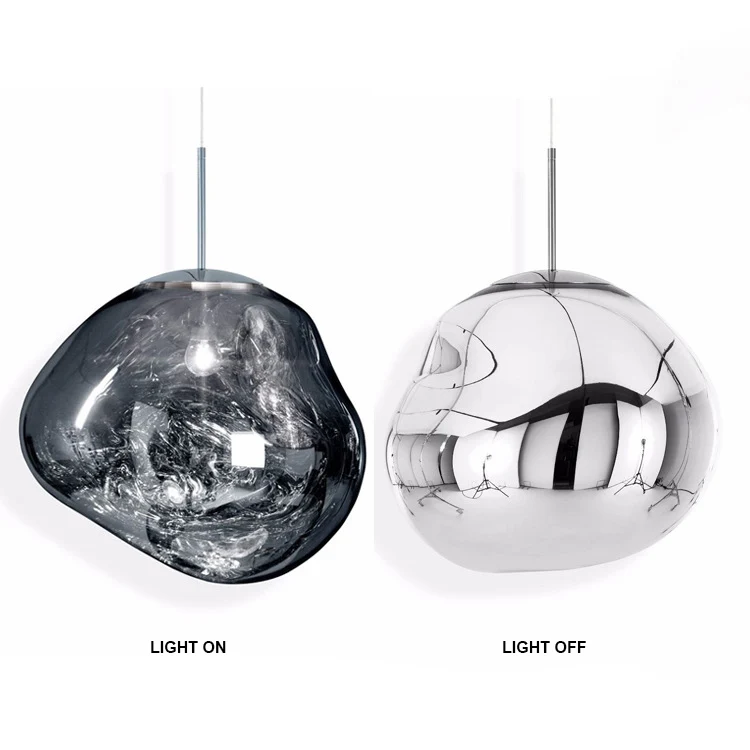 Modern hanging colorful glass pendant lamp designer acrylic pendant light for living room Shop Cafe Dining Room