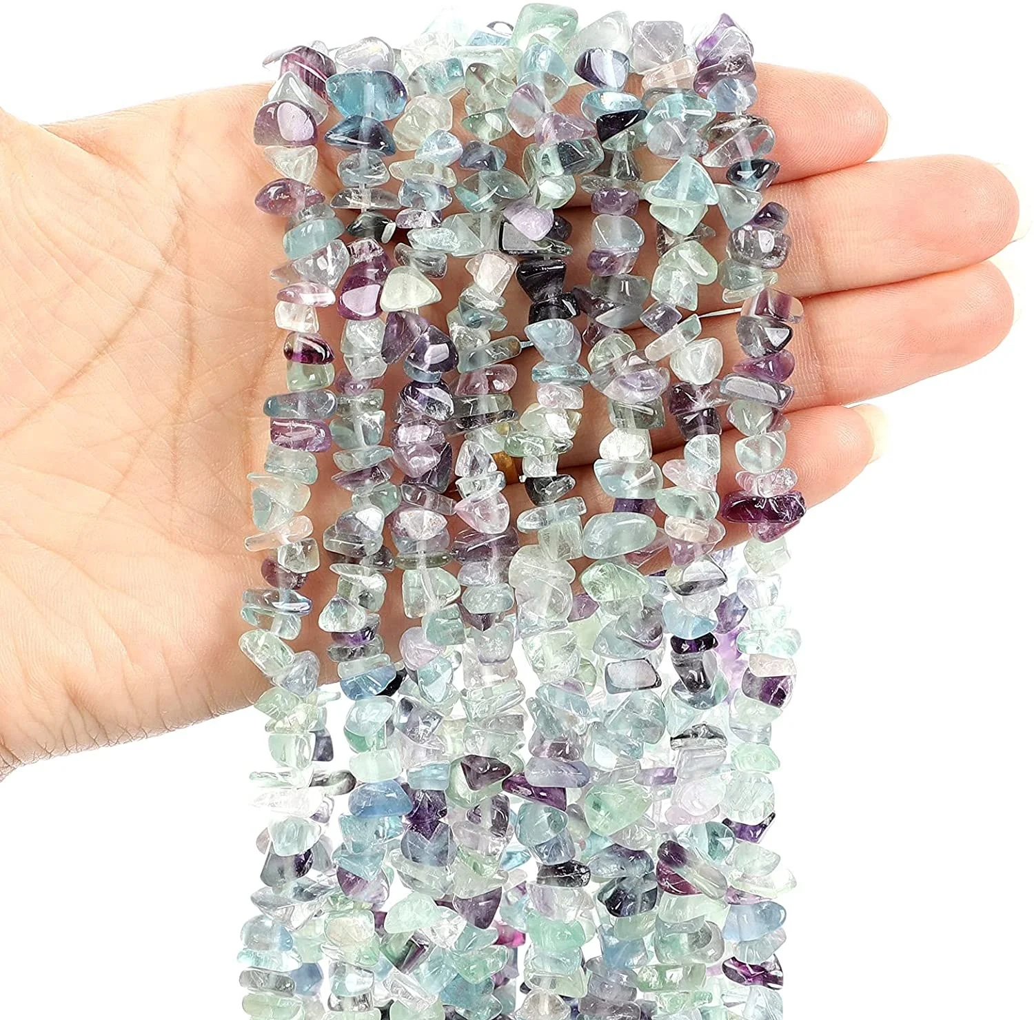 Natural Stone Beads Fluorite Chips Beads Crystal Gravel Beads DIY Bracelet For Jewelry making
Natural Stone Beads Fluorite Chips Beads Crystal Gravel Beads DIY Bracelet For Jewelry making