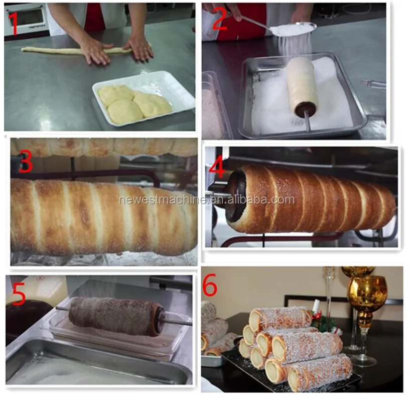 breadrolls,cheeserolls cakes/chimney cake rolls making machine/chimney bread oven