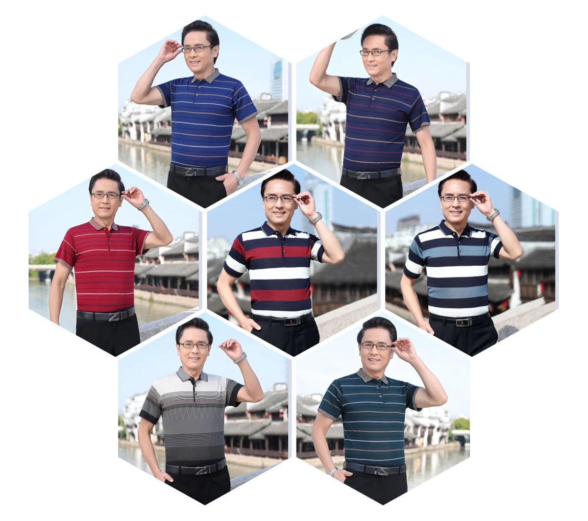 Factory direct sale men's best-selling t-shirt striped lapel polo shirt men's clothing wholesale
Factory direct sale men's best-selling t-shirt striped lapel polo shirt men's clothing wholesale