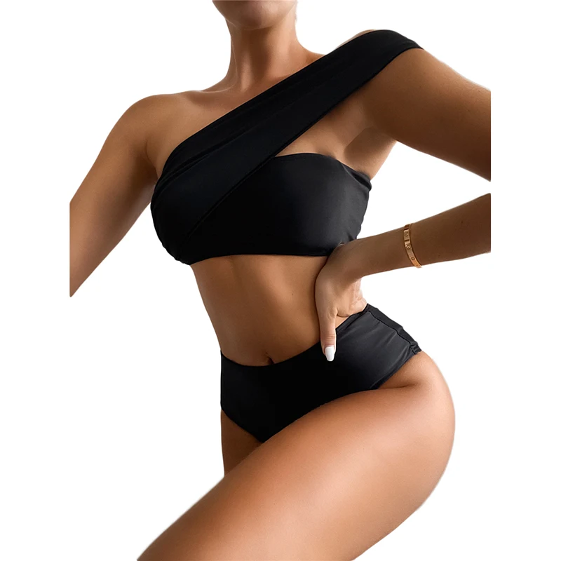 custom logo label tag new arrival 2021 black one shoulder bikini 2021 bathing suits for women, Solid
custom logo label tag new arrival 2021 black one shoulder bikini 2021 bathing suits for women, Solid