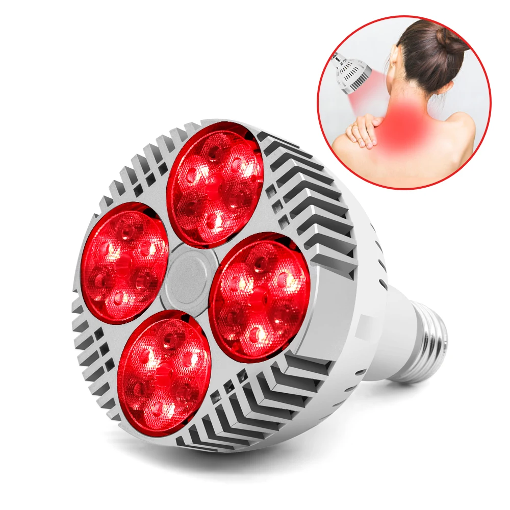 Dropshipping PDGROW Therapy Lamp 48W 24 LED 670 Nanometer Red Near Infrared Deep Red Light Therapy Bulb Heat Device
Dropshipping PDGROW Therapy Lamp 48W 24 LED 670 Nanometer Red Near Infrared Deep Red Light Therapy Bulb Heat Device