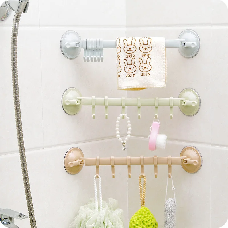 6 Hooks Towel Rack Suction Cup Hook Bathroom Kitchen Wall Door Holder Sucker Hanger Nail-free Seamless Rack Hanger Hook, Nordic beige,nordic green,nordic blue
6 Hooks Towel Rack Suction Cup Hook Bathroom Kitchen Wall Door Holder Sucker Hanger Nail-free Seamless Rack Hanger Hook, Nordic beige,nordic green,nordic blue