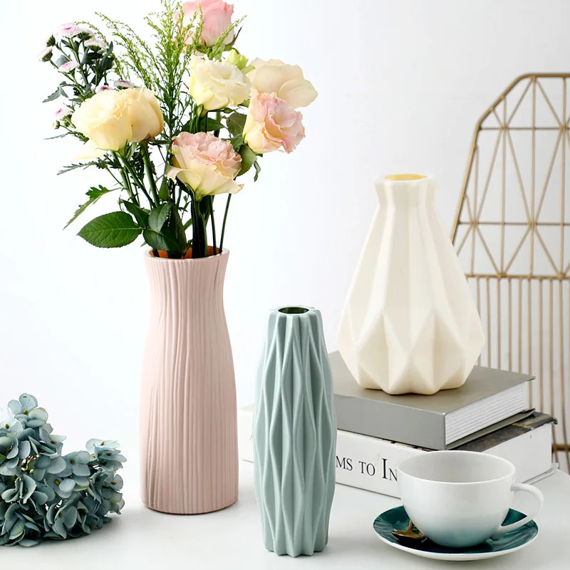 nordic modern wedding white Flower Plant vases for home decor plastic flower vase, Green white pink
nordic modern wedding white Flower Plant vases for home decor plastic flower vase, Green white pink