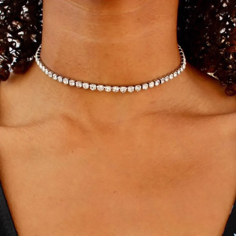 New Arrival Hot Selling Silver Plated Crystal Rhinestone Necklace Jewelry Brand Dainty Minimalistic Pendant Necklace
New Arrival Hot Selling Silver Plated Crystal Rhinestone Necklace Jewelry Brand Dainty Minimalistic Pendant Necklace
