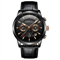 

CRRJU 2212 Top Luxury Hot Watches Men Wrist Business Calendar Clock Waterproof Genuine Leather Sports Chronograph Quartz Watch