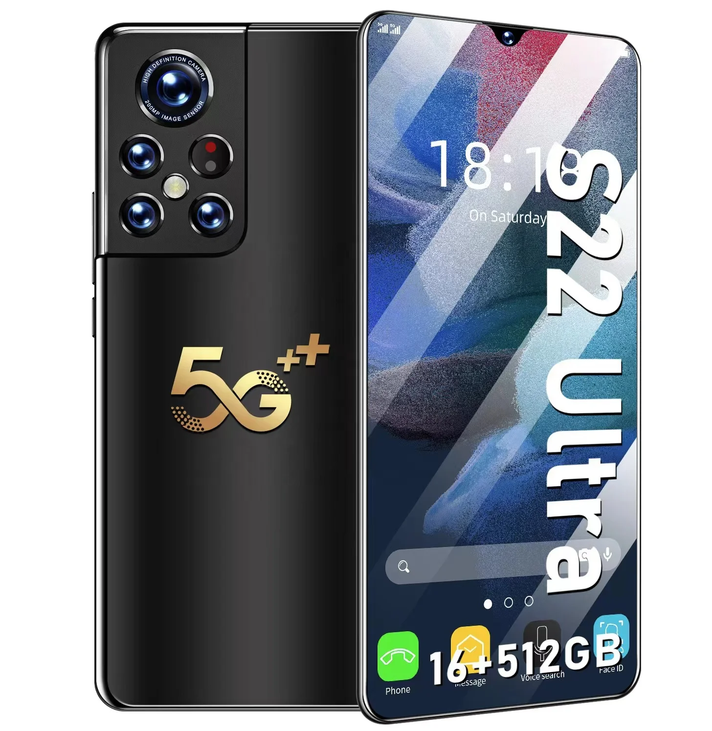 5G Smartphone S22 Ultra 6.9 inch Full Screen 16+512GB Android Mobile Phones With Face ID Original Unlocked Cell Phone
5G Smartphone S22 Ultra 6.9 inch Full Screen 16+512GB Android Mobile Phones With Face ID Original Unlocked Cell Phone
