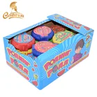 Chaozhou Manufacture Big Size Fruity Crazy Roll Tape Brand Chewing Bubble Gum In Plastic Container