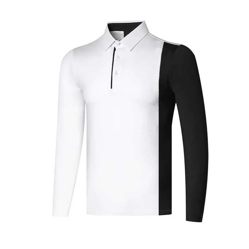 New high quality custom long sleeve printed dry fit two tone color block golf polo shirt mens plus size shirt golf apparel 
New high quality custom long sleeve printed dry fit two tone color block golf polo shirt mens plus size shirt golf apparel