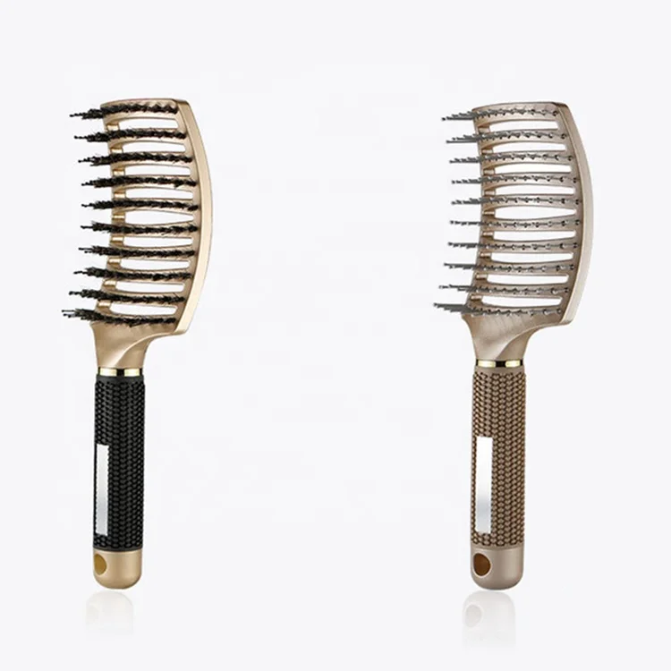 Customized Wave Detangling Curved Nylon Comb Massager Bristle Hair Brush, Black,champagne,customized
Customized Wave Detangling Curved Nylon Comb Massager Bristle Hair Brush, Black,champagne,customized