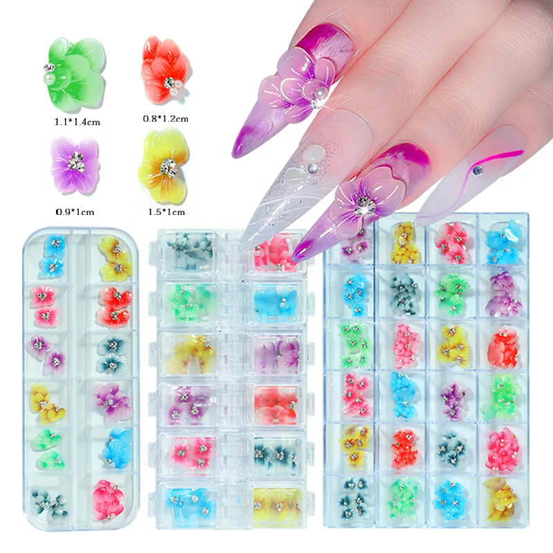 Misscheering Nail art Resin Flowers Plastic Design Kawaii 3D Nail Charms Manicure Rhinestone For Nails Acrylic
Misscheering Nail art Resin Flowers Plastic Design Kawaii 3D Nail Charms Manicure Rhinestone For Nails Acrylic