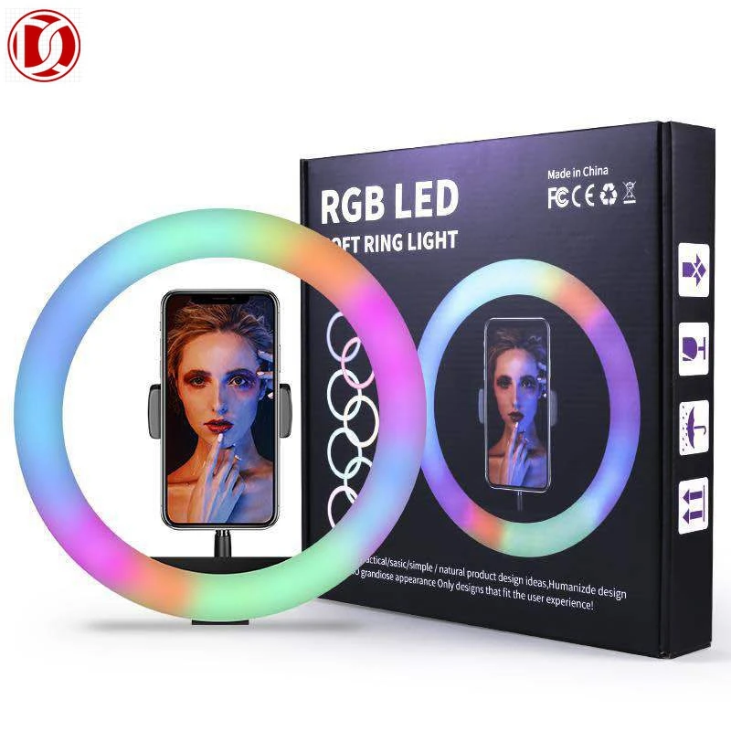 Factory wholesale original RGB Led ring lights with tripod stand 18 inch MJ26 MJ33 MJ20 MJ18 Circle Selfie Ring Light
Factory wholesale original RGB Led ring lights with tripod stand 18 inch MJ26 MJ33 MJ20 MJ18 Circle Selfie Ring Light