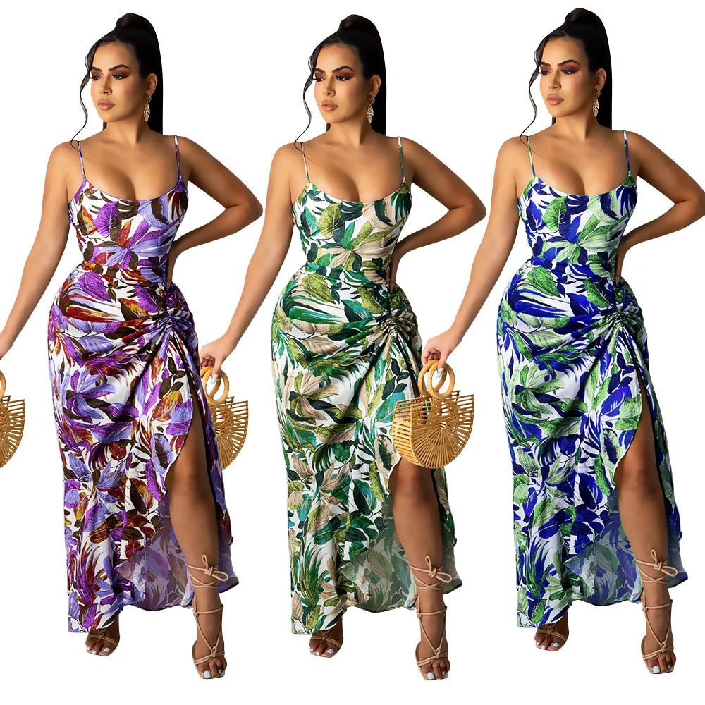 FS4663A New trending African clothing fashion print maxi dresses women slit midi dress
FS4663A New trending African clothing fashion print maxi dresses women slit midi dress