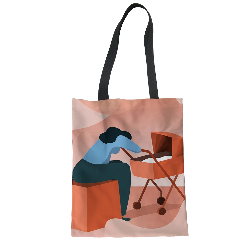Cartoon Cotton Canvas Tote Bag Mother & Baby/Stroller Orange Print Shopping Bags for Boutique Cotton Shopping Bags Gift for Mom, Customized color
Cartoon Cotton Canvas Tote Bag Mother & Baby/Stroller Orange Print Shopping Bags for Boutique Cotton Shopping Bags Gift for Mom, Customized color