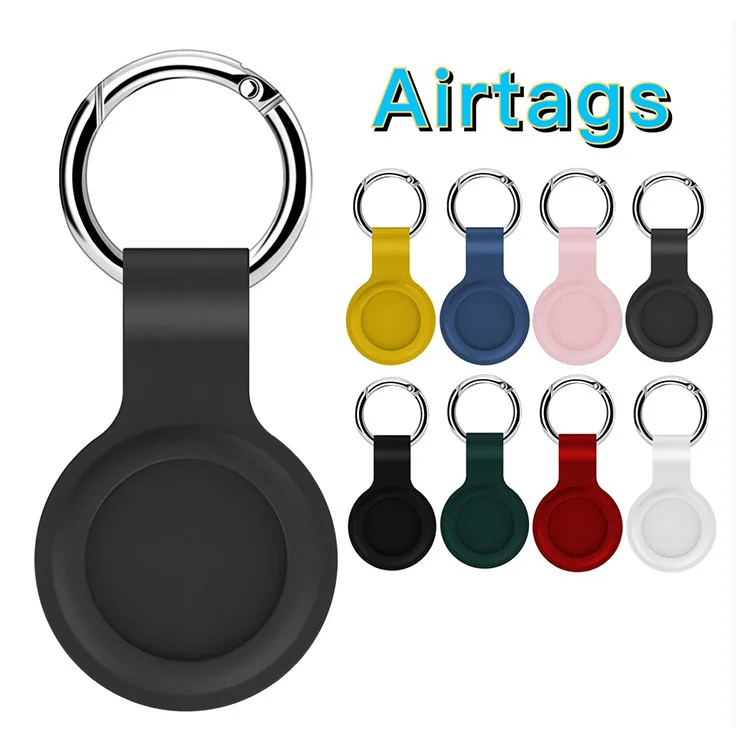 Hot popular locator tracker anti-lost device keychain silicone protective cover suitable for Apple Airtags case
Hot popular locator tracker anti-lost device keychain silicone protective cover suitable for Apple Airtags case