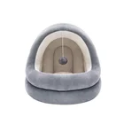 washable cozy pet bed house hut super soft plush cat dog