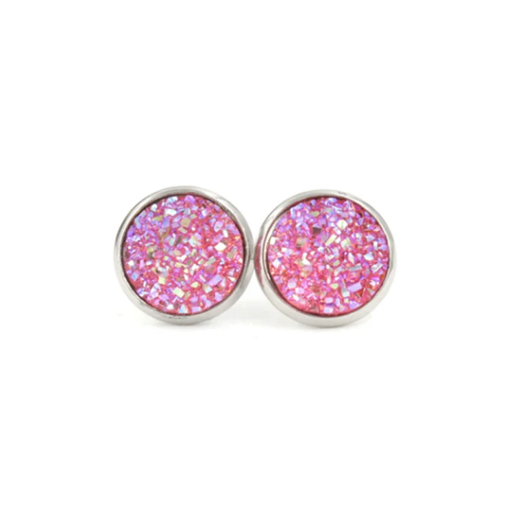 Fashion High Quality Earrings Stainless Steel Round Pierced Earrings for Women, Colorful
Fashion High Quality Earrings Stainless Steel Round Pierced Earrings for Women, Colorful