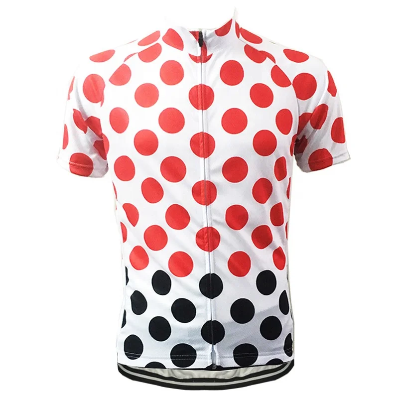 HIRBGOD HI333 popular Red Black Dot cycle jersey Men short sleeve bike jersey Comfortable cycling jersey Plus Size cycling wear
HIRBGOD HI333 popular Red Black Dot cycle jersey Men short sleeve bike jersey Comfortable cycling jersey Plus Size cycling wear