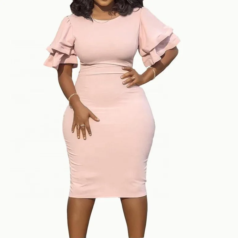 Hot Selling Short Sleeve Round Neck Solid Color Dress Skirt Summer Casual Bodycon Plus Size Dresses 4XL 5XL
Hot Selling Short Sleeve Round Neck Solid Color Dress Skirt Summer Casual Bodycon Plus Size Dresses 4XL 5XL