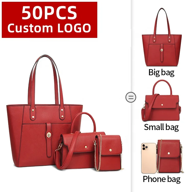 High Quality Wholesale Custom Logo 3 In 1 Set Pu Leather Ladies Tote Bags 2021 Women Shoulder Lady Bag Set De Carteras De Mujer
High Quality Wholesale Custom Logo 3 In 1 Set Pu Leather Ladies Tote Bags 2021 Women Shoulder Lady Bag Set De Carteras De Mujer